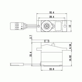 SAVOX SERVO SH-0350 PLUS MICRO DIGITAL W/SOFT START 6V 2.6KG .16S