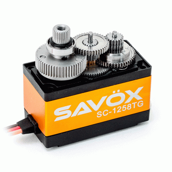 SAVOX SERVO SC-1258TG PLUS W/SOFT START 6V 12KG 0.08S