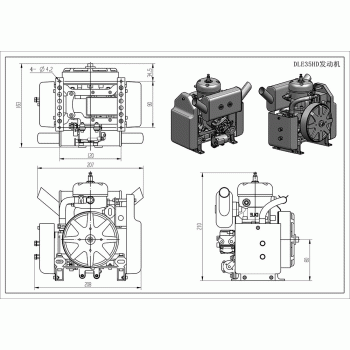 MOTOR DL ENGINE 35HD GAS UAV(DRONE) DLE35HD