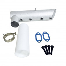 DLE 222CC MUFFLER (4 HOLE) 222Q32