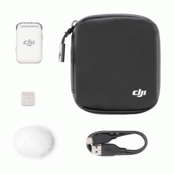 MICROFONE DIGITAL WIRELESS DJI MIC 2 TRANSMITTER (PEARL WHITE)