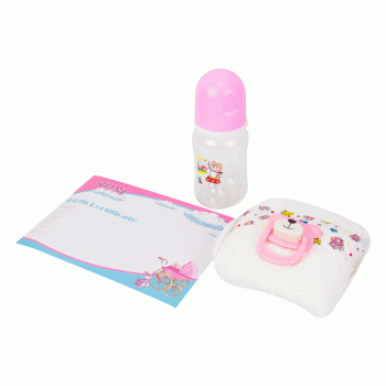 BONECA BABY REBORN V-44 ROUPA AMARELA 55CM (SILICONE)