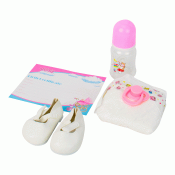 BONECA BABY REBORN V-30 VESTIDO ROSA 55CM (SILICONE)(CACHEADA)