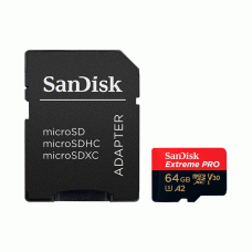 SANDISK MICROSDXC UHS-I EXTREME PRO 64GB 200MB/S CARD WITH ADAPTER