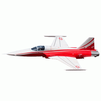 AVIAO FW F-5 TIGER II RED/WHITE 80MM EDF JET (F5E) FJ20825P