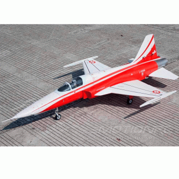 AVIAO FW F-5 TIGER II RED/WHITE 80MM EDF JET (F5E) FJ20825P