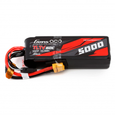 GENS ACE 11.1V 5000MAH 60C 3S LIPO G-TECH XT60 PLUG
