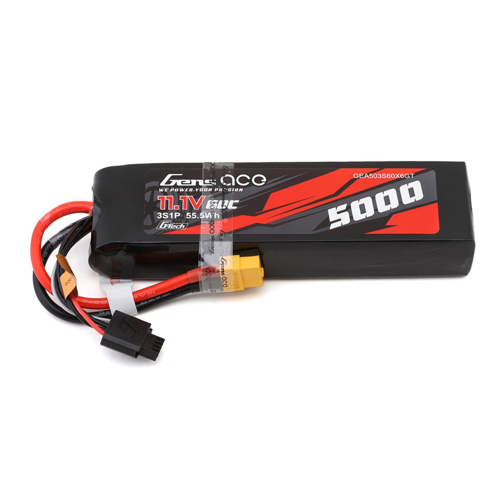GENS ACE 11.1V 5000MAH 60C 3S LIPO G-TECH XT60 PLUG GENS ACE 11.1V 5000MAH 60C 3S LIPO G-TECH XT60 PLUG