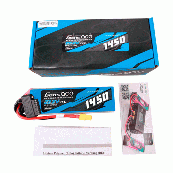 GENS ACE 22.2V 1450MAH 45C 6S G-TECH XT60