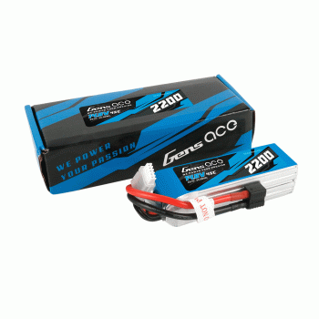 GENS ACE 2200MAH 14.8V 45C 4S EC3 AND DEANS ADAPTER