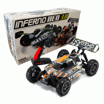 CARRO KYOSHO 1/8 INFERNO NEO 3.0 .21 RTR 4WD BUGGY ORANGE 33012T3