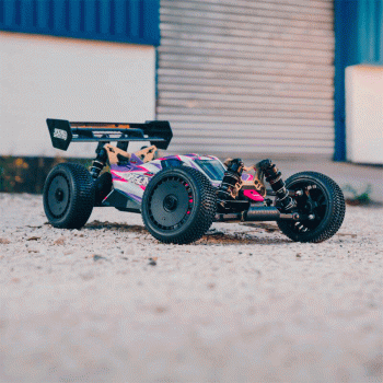 CARRO ARRMA 1/8 TLR TUNED TYPHON 4WD ROLLER BUGGY PINK/PURPLE ARA8306