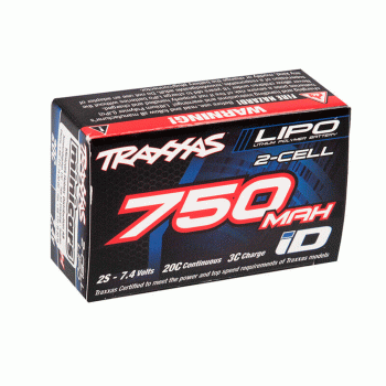 BATERIA TRAXXAS 7.4V 750MAH 20C 2-CELL LIPO 2821