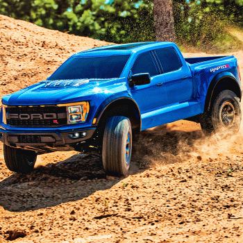 CARRO TRAXXAS 1/10 FORD F-150 RAPTOR R 3S 4WD TQI BLUE 101076-4