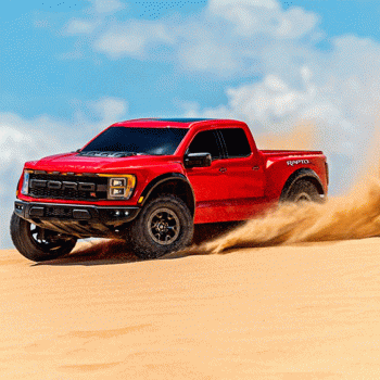 CARRO TRAXXAS 1/10 FORD F-150 RAPTOR R 3S 4WD TQI RED 101076-4