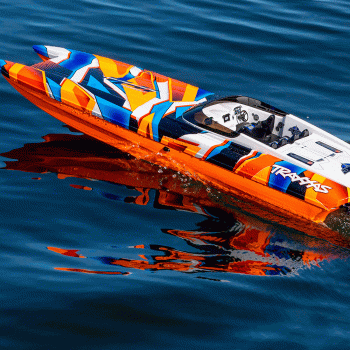 LANCHA TRAXXAS DCB M41 CATAMARAN RTR TQI TSM ORANGE 57046-4