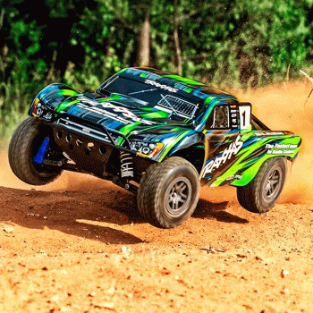 CARRO TRAXXAS 1/10 SLASH 4WD BLX TQ GREEN 68154-4