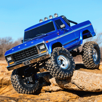 CARRO TRAXXAS 1/10 TRX-4 FORD 79 F-150 RANGER XLT TQI BLUE 92046-4