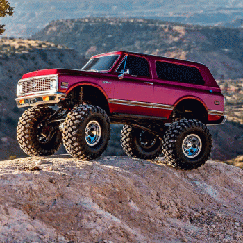 CARRO TRAXXAS 1/10 TRX-4 BLAZER 72 K5 CRAWLER 4WD TQI RED 92086-4