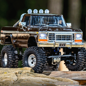 CARRO TRAXXAS 1/18 TRX-4M FORD F-150 CRAWLER 4WD TQ BROWN 97044-1