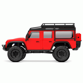 CARRO TRAXXAS 1/18 TRX-4M LAND ROVER DEFENDER CRAWLER RTR RED 97054-1