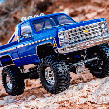 CARRO TRAXXAS 1/18 TRX-4 CHEYENNE 79 K10 CRAWLER RTR TQ BLUE 97064-1