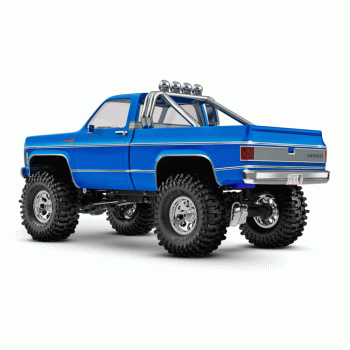 CARRO TRAXXAS 1/18 TRX-4 CHEYENNE 79 K10 CRAWLER RTR TQ BLUE 97064-1