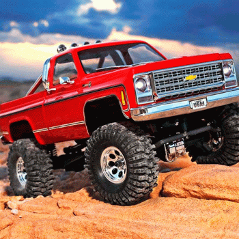 CARRO TRAXXAS 1/18 TRX-4 CHEYENNE 79 K10 CRAWLER RTR TQ RED 97064-1