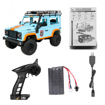 CARRO MNMODEL 1/12 JEEP LAND ROVER DEFENDER 90 (2015) BLUE MN-99