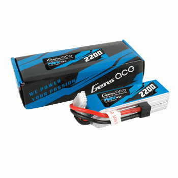 GENS ACE 14.8V 2200MAH 45C 4S LIPO G-TECH EC3 PLUG DEANS ADAPTER