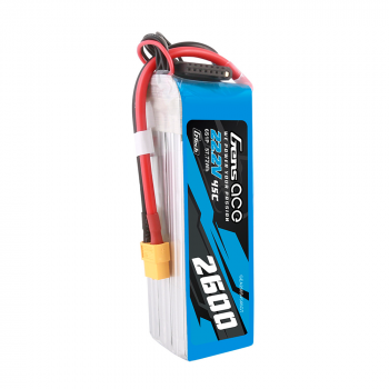 GENS ACE 22.2V 2600MAH 45C 6S LIPO G-TECH XT60 PLUG