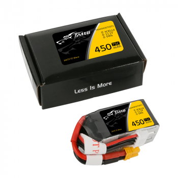 GENS ACE TATTU 11.1V 450MAH 75C 3S LIPO XT30 PLUG