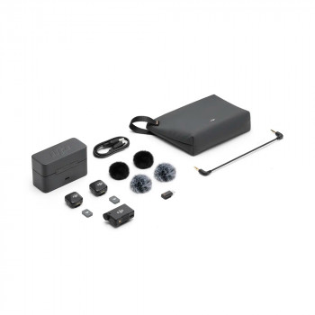 MICROFONE DIGITAL WIRELESS DJI MIC MINI (2 TX + 1 RX + CHARGING) C.F.