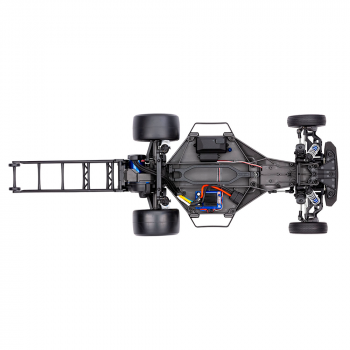 CARRO TRAXXAS 1/10 DRAG SLASH C10 2WD TQI TSM BLUE 94376-74