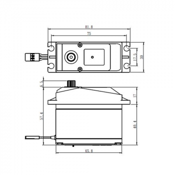 SAVOX SERVO SV-0236MG PLUS HV GIANT 1/5 7.4V 40KG/6V 30KG