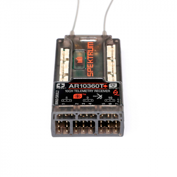 RECEPTOR SPEKTRUM 10CH AR10360T+ DSMX AS3X+/SAFE TELEMETRY SPM-1034