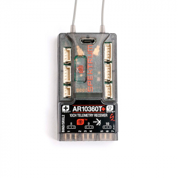 RECEPTOR SPEKTRUM 10CH AR10360T+ DSMX AS3X+/SAFE TELEMETRY SPM-1034