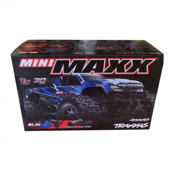 CARRO TRAXXAS MINI MAXX BL-2S 4WD RTR TQ BLACK 107154-1