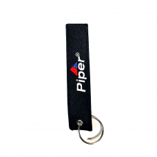 KEYCHAIN REMOVE BEFORE FLIGHT PIPER (BLACK)