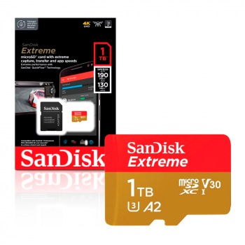 SANDISK MICROSD EXTREME 1TB 190MB/S CARD WITH EXTREME CAPTURE
