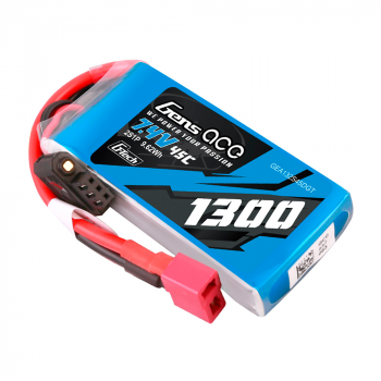GENS ACE 7.4V 1300MAH 2S 45C G-TECH LIPO DEANS PLUG