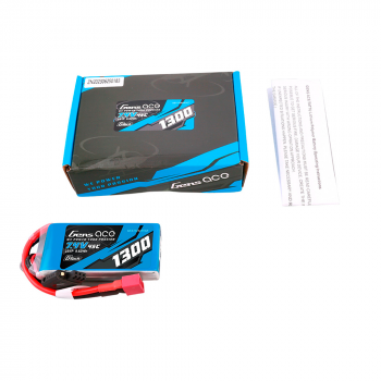 GENS ACE 7.4V 1300MAH 2S 45C G-TECH LIPO DEANS PLUG