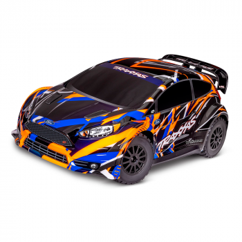 CARRO TRAXXAS 1/10 FORD FIESTA ST VXL RALLY BLX 4WD TQI ORANGE 74276-4