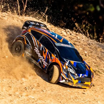 CARRO TRAXXAS 1/10 FORD FIESTA ST VXL RALLY BLX 4WD TQI ORANGE 74276-4