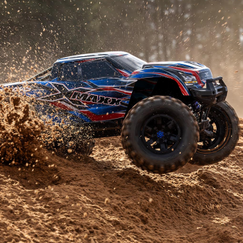 CARRO TRAXXAS X-MAXX BELTED BLX 8S TQI TSM BLUE 77096-4