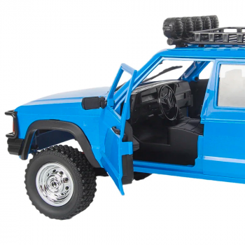 CARRO MNMODEL 1/12 JEEP THROUGH TRUCK 4WD BLUE MN-78
