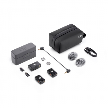 MICROFONE DIGITAL WIRELESS DJI MIC 2 (2 TX + 1 RX + CHARGING CASE) C.F