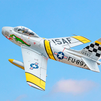 AVIAO FMS F-86 HUFF 80MM PNP SILVER FMS143PSL
