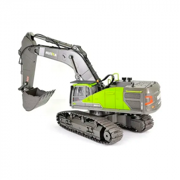ESCAVADEIRA HUINA 1/14 RC PA CARREGADORA METAL GREEN 1593