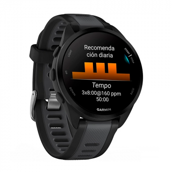 RELOGIO SMARTWATCH GARMIN FORERUNNER 165 010-02863-AC AMOLED BLK/GRAY